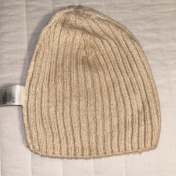 H&M Divided OS Ivory Cream Super Soft Ribbed Knit Beanie - Picture 3 of 6